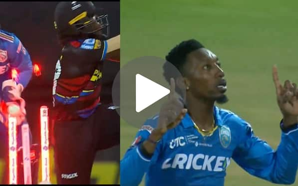 [Watch] St Lucia Kings' Spinner Pulls Out Lionel Messi's Iconic Celebration After Wicket In CPL 2024